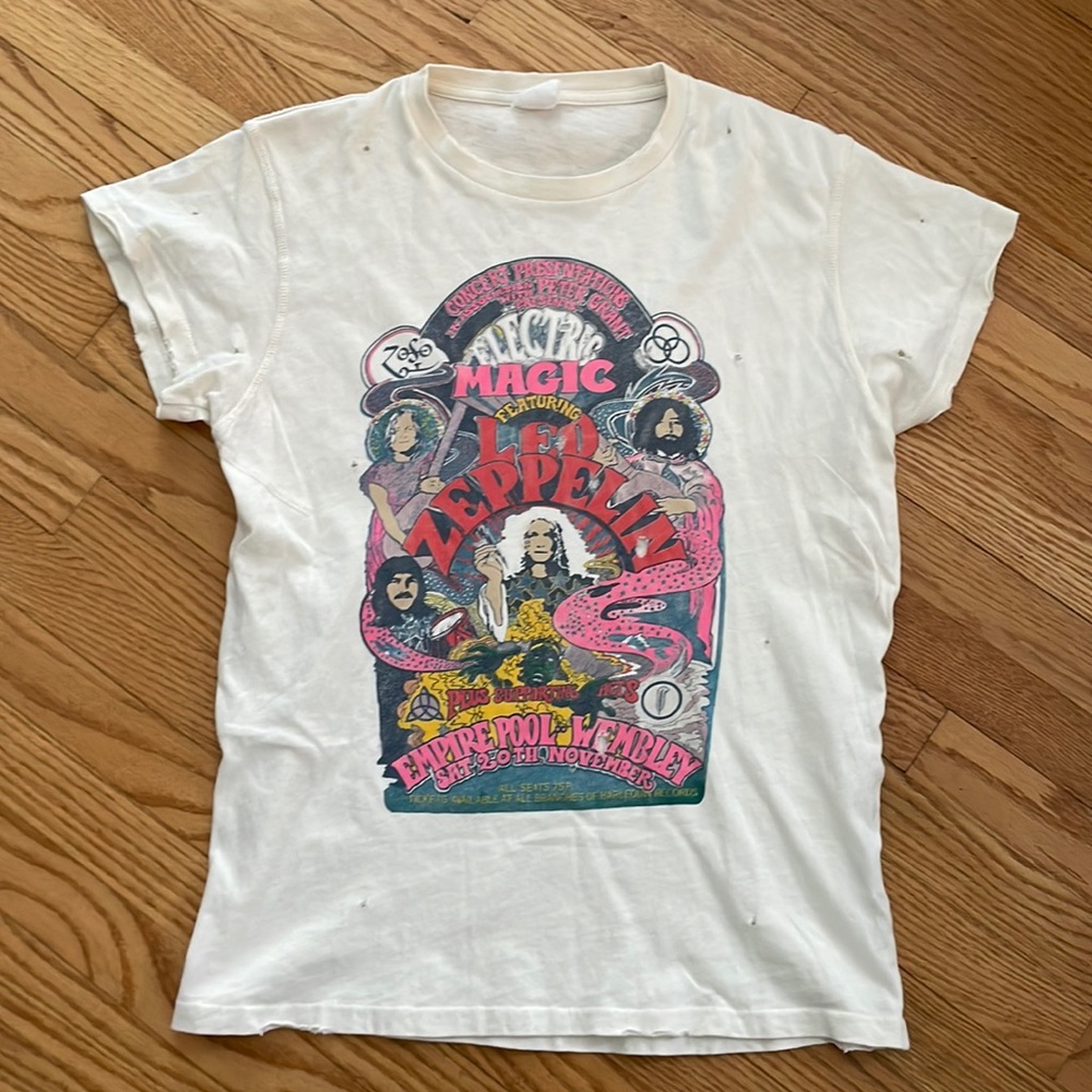 Madeworn Led Zeppelin Electric Magic Tee Shirt Extra Small XS